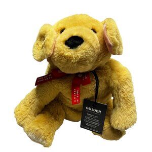 Two Blind Brothers‎ Guider Yellow Lab Guide Dog 16" Soft Plush Braille Name New
